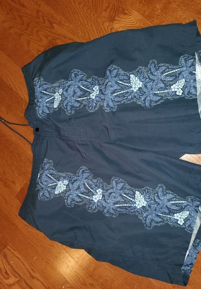 CARIBBEAN swimwear palm tree swim trunks - Picture 1 of 8